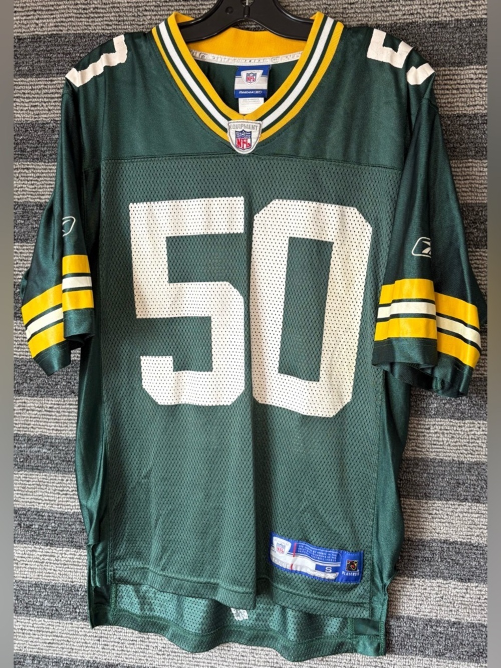 Circa 2006 Reebok A.J. Hawk Green Bay Packers NFL Football Jersey Men’s Small
